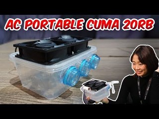 CARA MEMBUAT AC PORTABLE MODAL RP 20 RIBU!!! | HOW TO MAKE AIR CONDITIONER