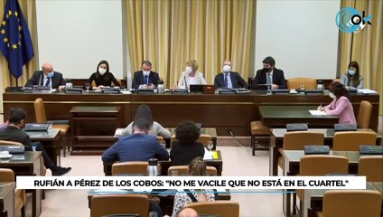 Rufián echa mano del lenguaje tabernario con Pérez de los Cobos: "No me vacile que no está en el cuartel"