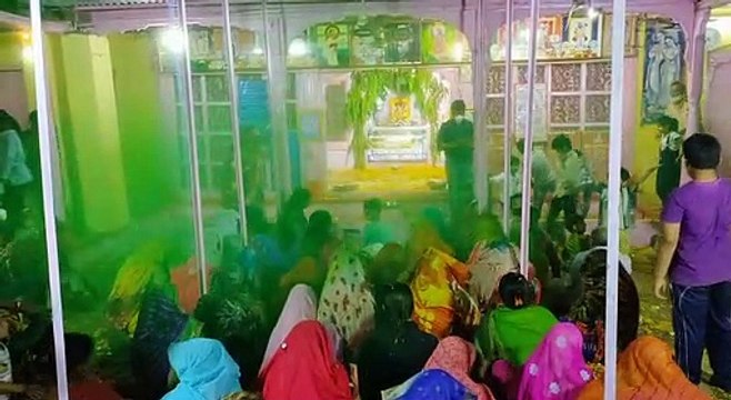 द्वारकाधीश मंदिर पर मनाया फाग उत्सव भगवान कृष्ण संग भक्तों ने खेली होली