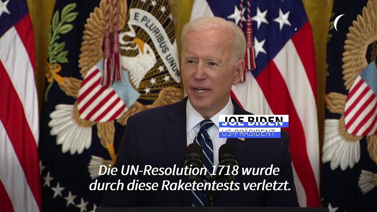 Biden zu Nordkorea: 'Wenn sie eskalieren, werden wir handeln'