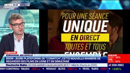 Emmanuel Belleville (BEEM) : BEEM, jeune plateforme de "Cowatch", cette nouvelle manière de regarder des films en ligne et en simultané - 25/03