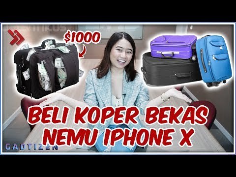GAK NYANGKA! Nemu Duit dan Iphone X Waktu Beli Koper Bekas!