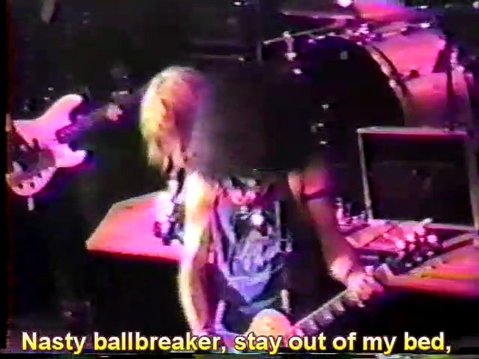 "Back Off Bitch" Live Troubadour 1986 w/Lyrics  Guns N' Roses