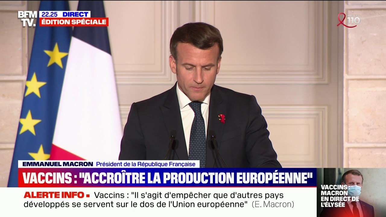 Emmanuel Macron sur les doses à destination des pays pauvres: avec les membres de l'Union européenne, "nous préparons ensemble des mécanismes de solidarité"