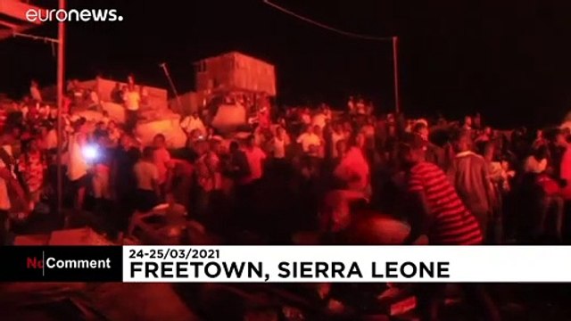 فيديو: حريق هائل يحوّل حياً بأكمله إلى رماد في سيراليون