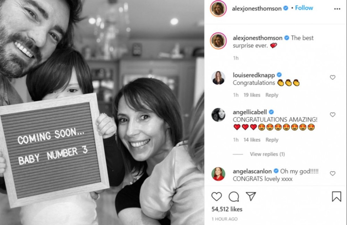 Alex Jones is pregnant!