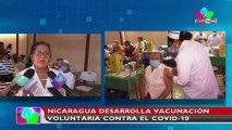 Nicaragua desarrolla vacunación voluntaria contra el Covid-19 en el Centro de Salud de Altagracia