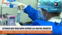 Estiman que para mayo Brasil supere las 400 mil muertes por coronavirus