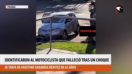 Identificaron al motociclista que falleció tras un choque en Posadas