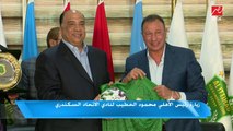 استقبال كبير لرئيس الاهلي محمود الخطيب في زيارته لنادي الاتحاد السكندري
