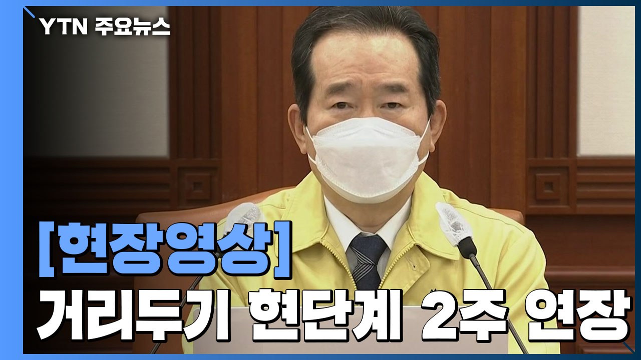 [현장영상] "2주간 현행 거리두기 단계·5인 이상 모임 금지 유지" / YTN