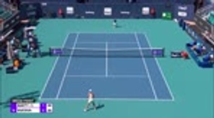 Скачать видео: Barty survives big scare against Kucova in Miami