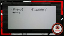 ♦️ CÓMO HALLAR LA ECUACIÓN DE UNA RECTA CONOCIENDO UN PUNTO Y SU PENDIENTE (Ejercicio 1)♦️♦️