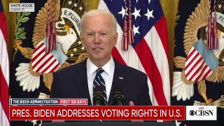 Biden calls voting restrictions unAmerican says he plans to run for reelection