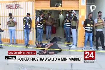 Delincuentes fueron capturados tras una intensa persecución en SMP