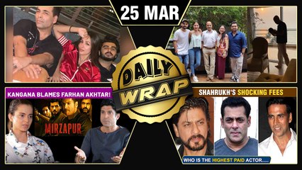 Anushka Shares Baby Vamika's New Photo, Arjun Malaika's Cozy Photo, Shahrukh 100 Cr Fees|Top 10 News