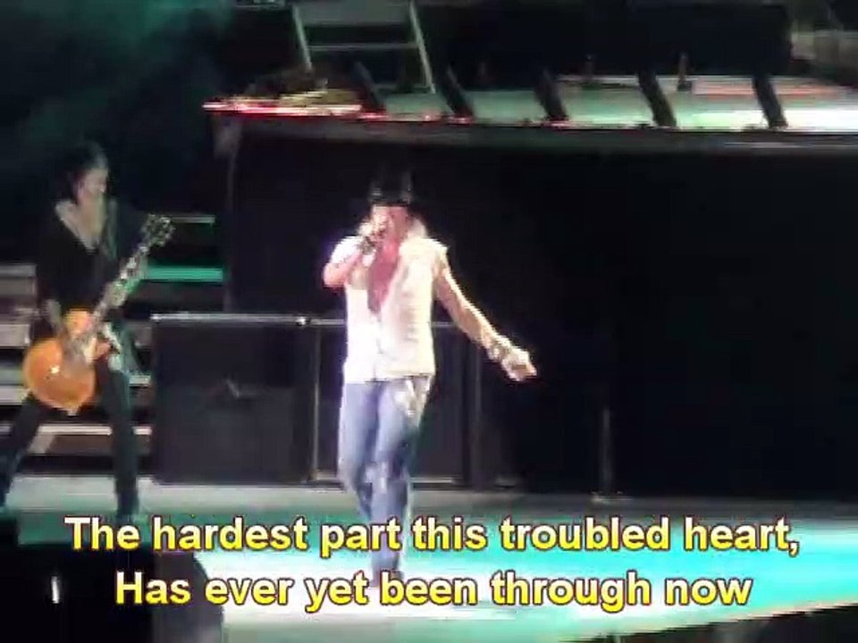 "Better" Live Lima Perú 2010 w/Lyrics Guns N' Roses