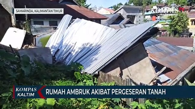 Rumah Ambruk Akibat Pergeseran Tanah