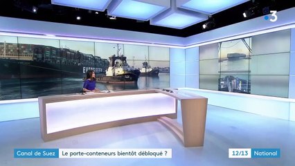 Canal de Suez : le porte-conteneur bientôt débloqué ?