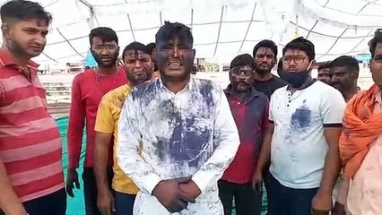 पटवारियों ने मनाई काली होली