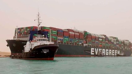 Suez Canal Traffic Jam : సూయెజ్ కాలువలో ఇరుక్కున్న భారీ ఓడ ఎట్టకేలకు బయటికి #EverGiven