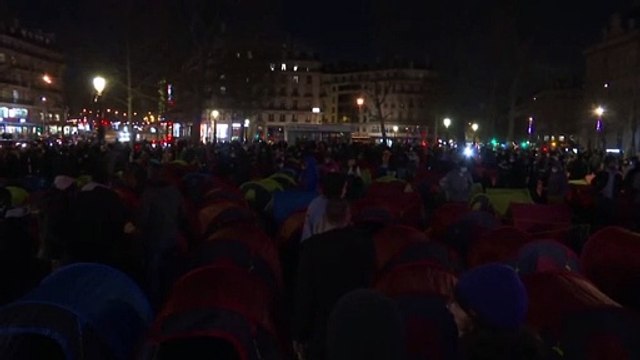 В Париже эвакуирован лагерь мигрантов