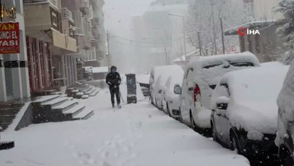 Bitlis’te yoğun kar yağışı