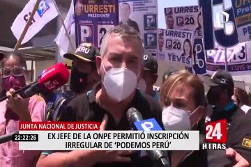 Ex jefe de la ONPE permitió inscripción irregular de 'Podemos Perú'