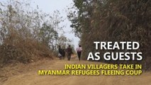 Indian villagers play Good Samaritan for Myanmar refugees escaping coup