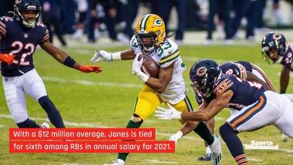 Download Video: Yards Per Touch: Packers Star Aaron Jones vs. Highest-Paid RBs