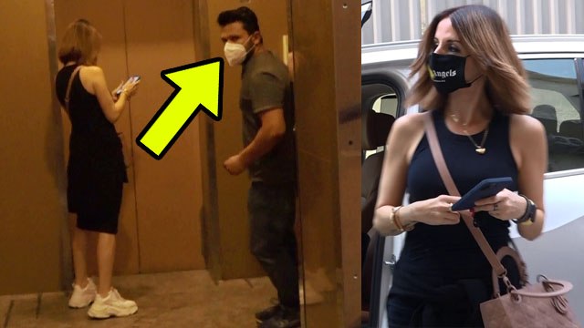 Aly Goni के भाई Arslan Goni के संग फिल्म देखने पहुंची Sussanne Khan? | FilmiBeat