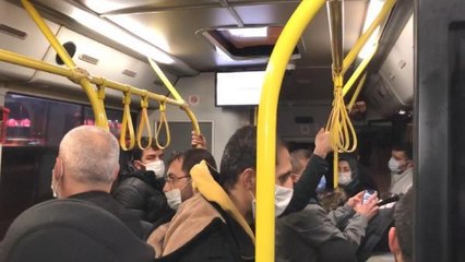 EYÜPSULTAN'DA OTOBÜSTE FAZLA YOLCU TARTIŞMASI KARAKOLDA BİTTİ