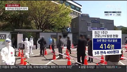 거리두기·5인모임 금지 유지…기본방역수칙 적용 확대