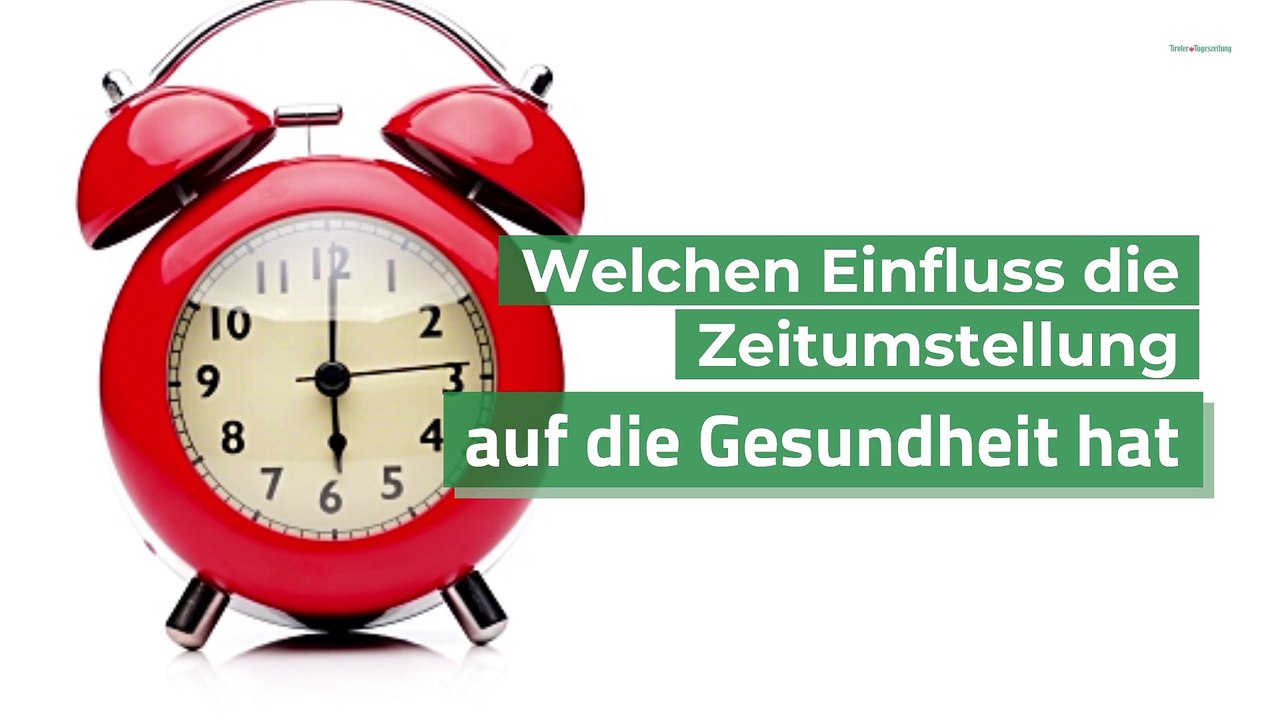 Welchen Einfluss die Zeitumstellung auf die Gesundheit hat