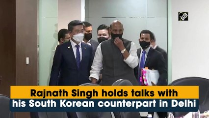 Rajnath Singh holds talks with South Korean counterpart in Delhi