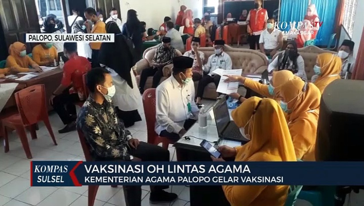 Vaksinasi Tokoh Lintas Agama Palopo Tahap Pertama Berjalan Lancar