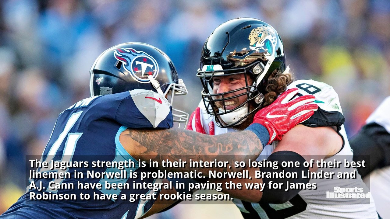 Jacksonville Jaguars Left Guard Andrew Norwell Out Against Cleveland