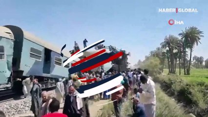 Mısır'da tren kazası: İlk belirlemelere göre 32 ölü, 66 yaralı