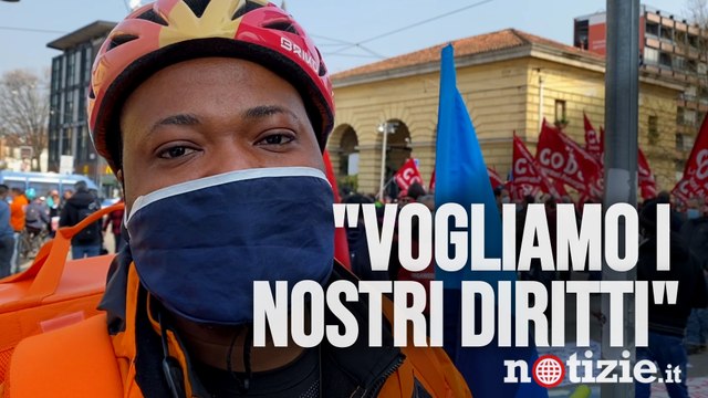Milano, sciopero dei rider e dei corrieri: Non ci siamo fermati col covid, ora vogliamo diritti