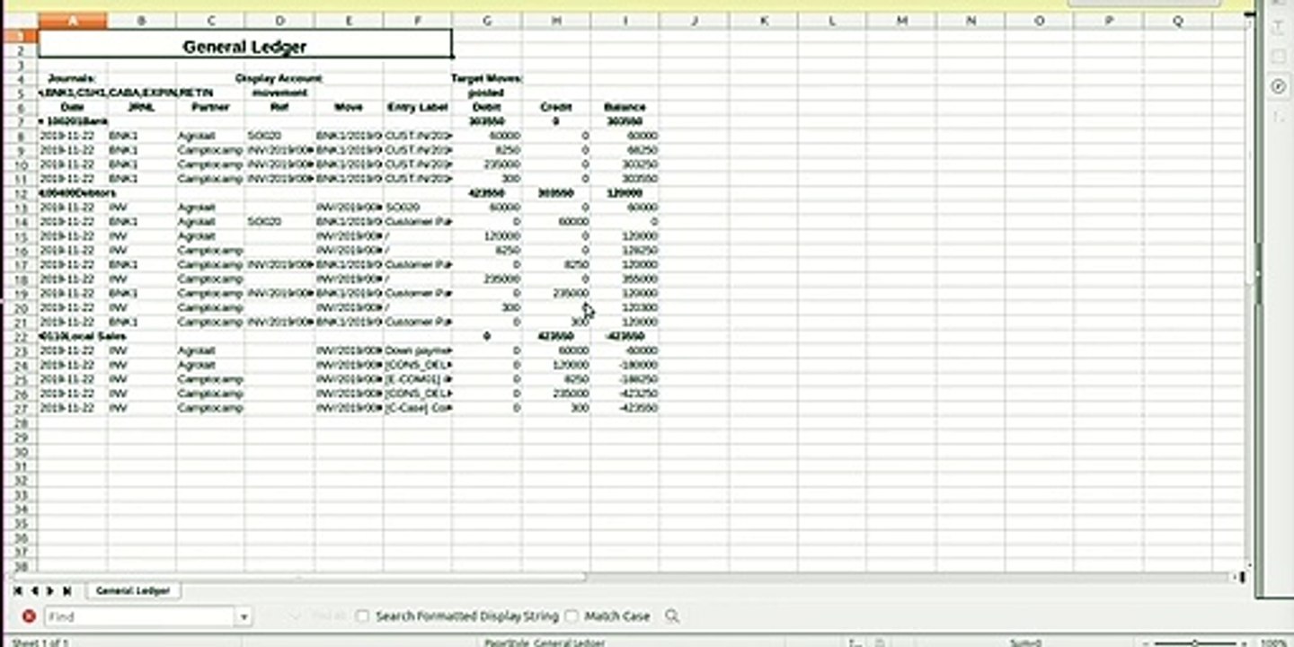 PDF Financial  Accounting Excel Reports (BS,GL,P&L,TB) | Odoo Apps Features