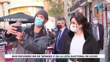 Ayuso aúpa como nº2 de su lista a Ruiz Escudero