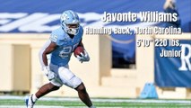 Draft Profile RB Javonte Williams, NC