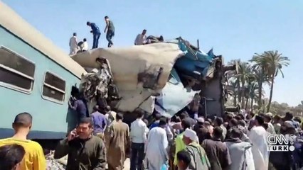 Mısır'da tren kazası: 32 ölü, 66 yaralı