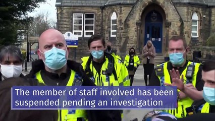 Parents protest over Prophet Muhammad caricature