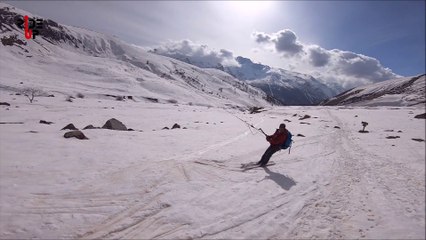 L'exploit de Johann Civel et Hugues Beaume en snowkite