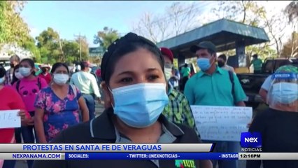 Скачать видео: Protestas en Santa Fe de Veraguas - Nex Noticias