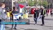 Hollanda'da Filistin gösterisinde İsrail taraftarından saldırı