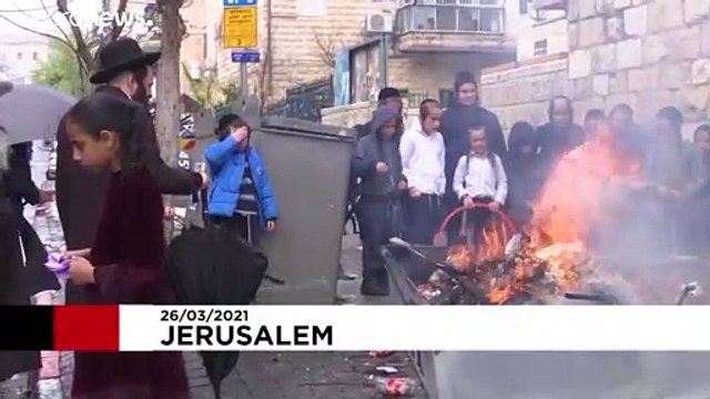 Jerusalem's Ultra-Orthodox Jews celebrate Passover