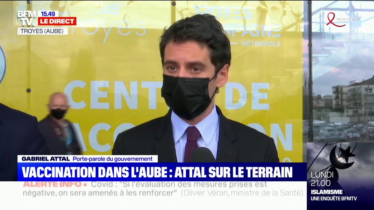 Gabriel Attal à Troyes: "Je salue la mobilisation de tous les Français"
