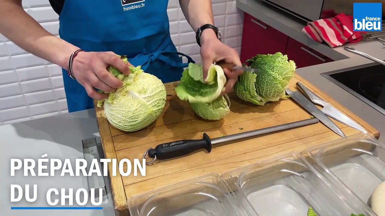 Recette - Mille feuilles de boudin blanc de Rethel, julienne de chou beurré, moutarde au moût de raisin